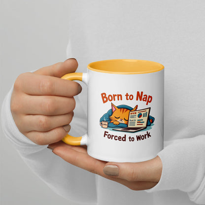 Born to Nap, Forced to Work | Funny Work &amp; Nap Lover Mug - tee1spread