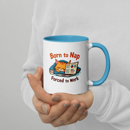 Born to Nap, Forced to Work | Funny Work &amp; Nap Lover Mug - tee1spread