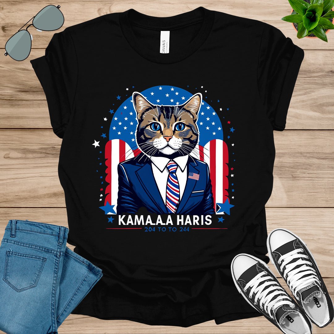 Cat Ladies for Kamala Funny Cat 2024 President Kamala - Harris Unisex t - shirt - tee1spread