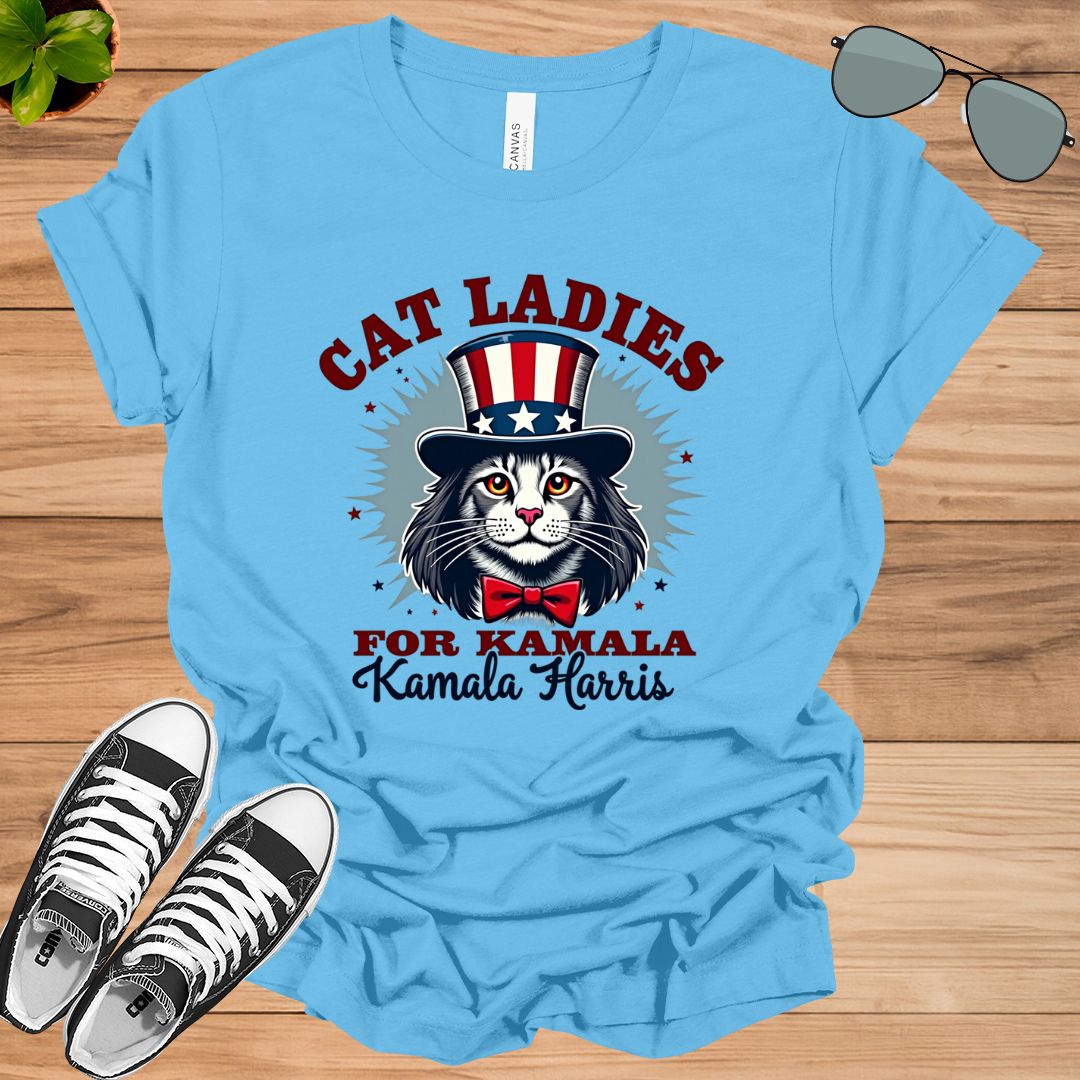 Cat Ladies for Kamala Funny Cat 2024 Unisex t-shirt - tee1spread