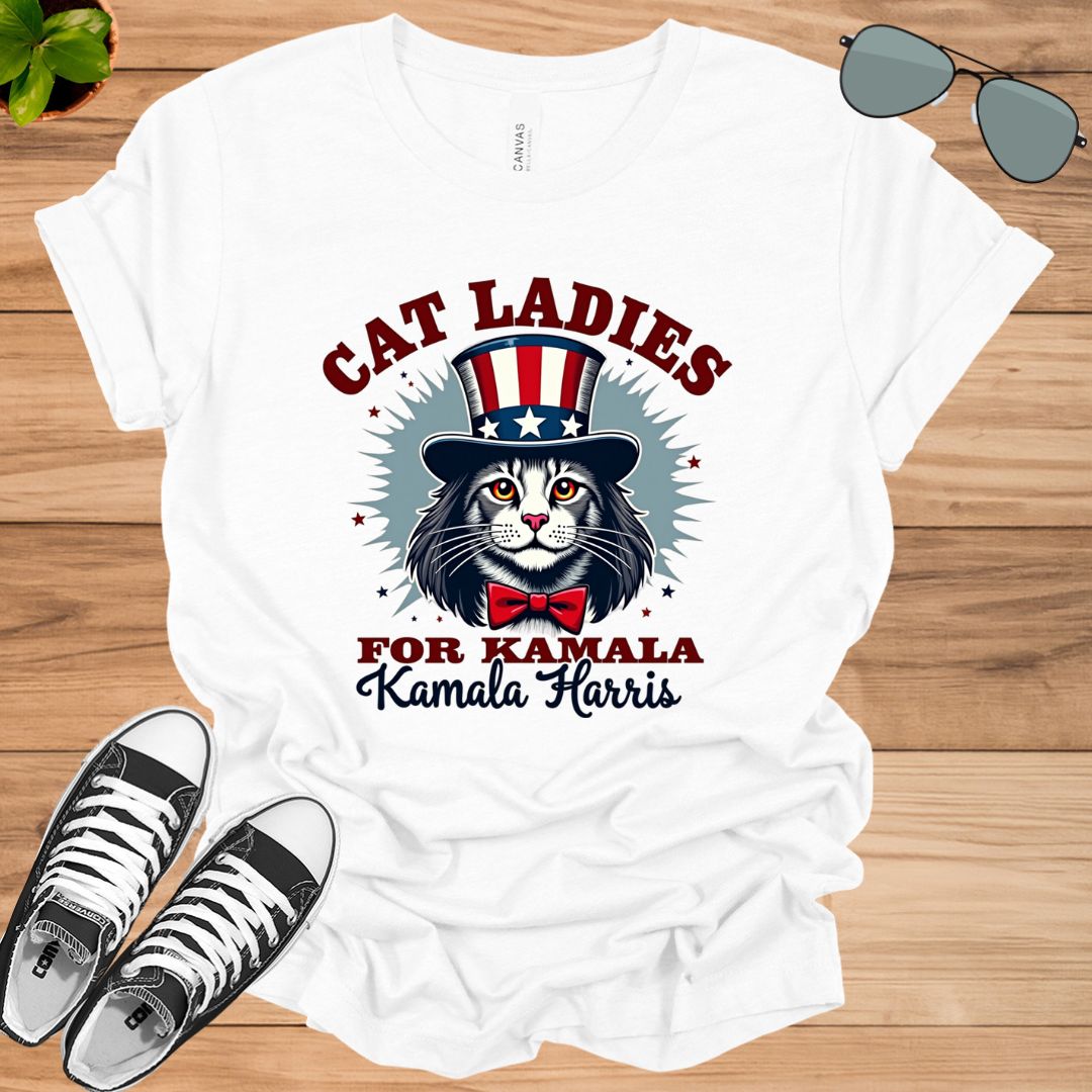 Cat Ladies for Kamala Funny Cat 2024 Unisex t-shirt - tee1spread