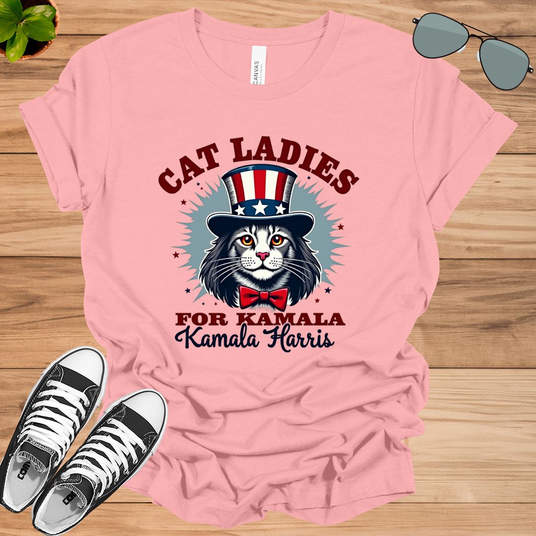 Cat Ladies for Kamala Funny Cat 2024 Unisex t-shirt - tee1spread