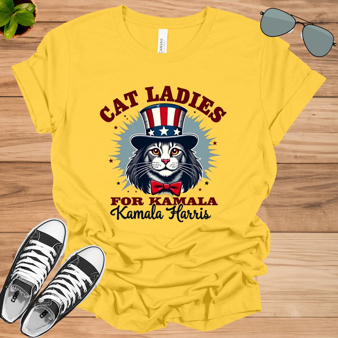 Cat Ladies for Kamala Funny Cat 2024 Unisex t-shirt - tee1spread