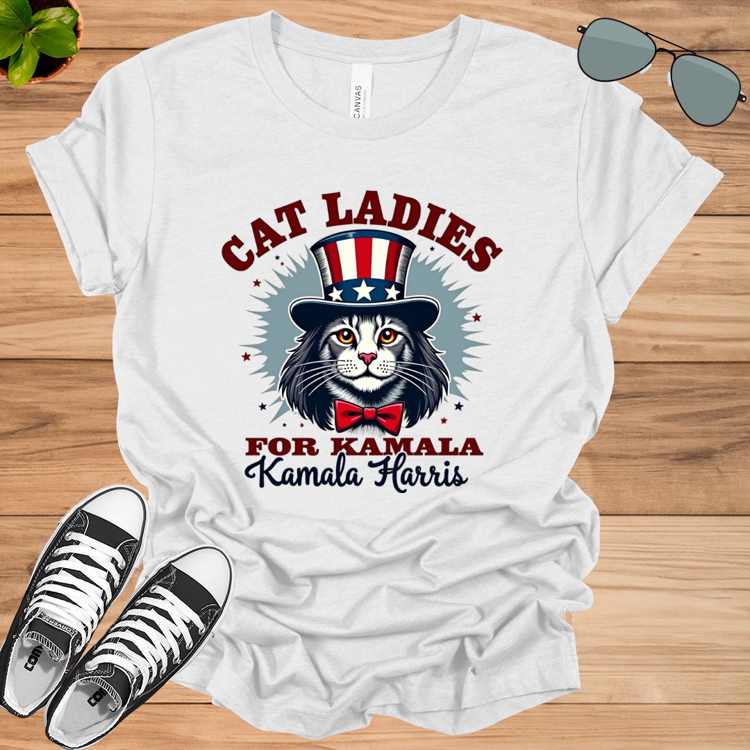 Cat Ladies for Kamala Funny Cat 2024 Unisex t-shirt - tee1spread