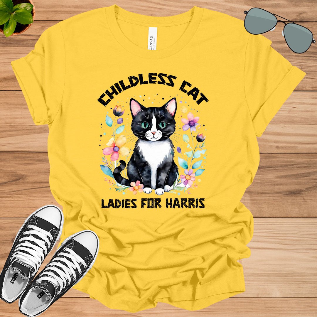 Childless Cat Lady Kamala Shirt Girl Power Unisex t - shirt - tee1spread