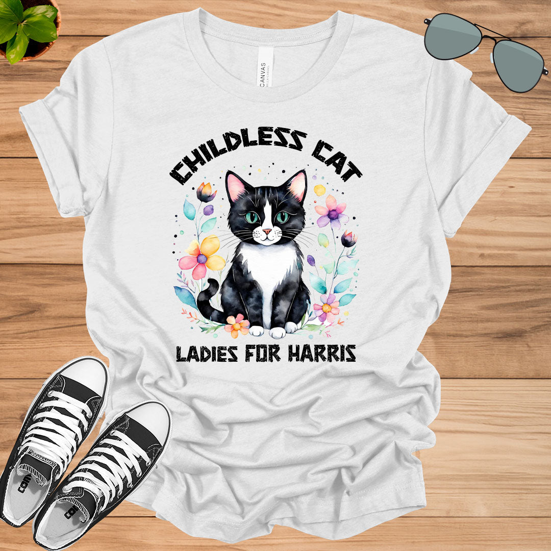 Childless Cat Lady Kamala Shirt Girl Power Unisex t - shirt - tee1spread