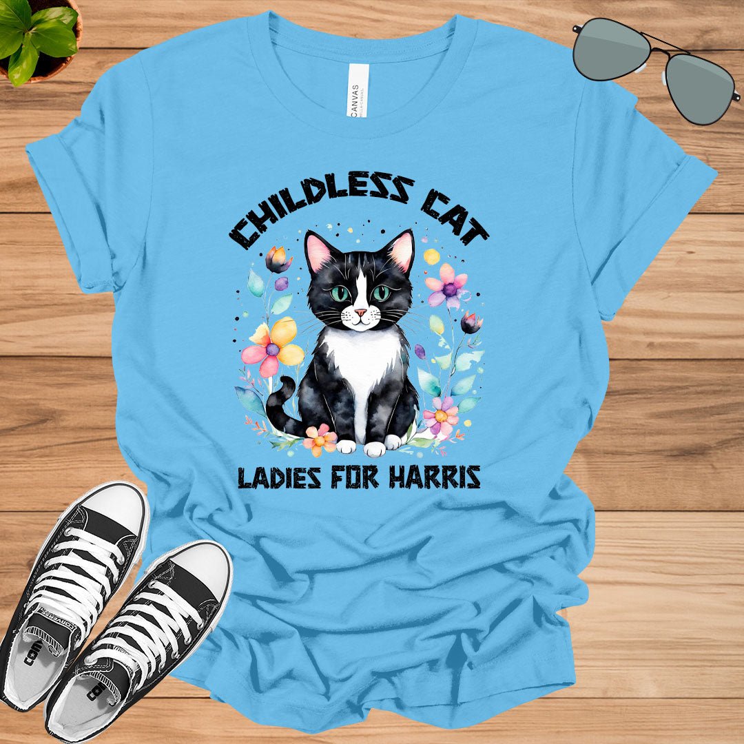 Childless Cat Lady Kamala Shirt Girl Power Unisex t - shirt - tee1spread