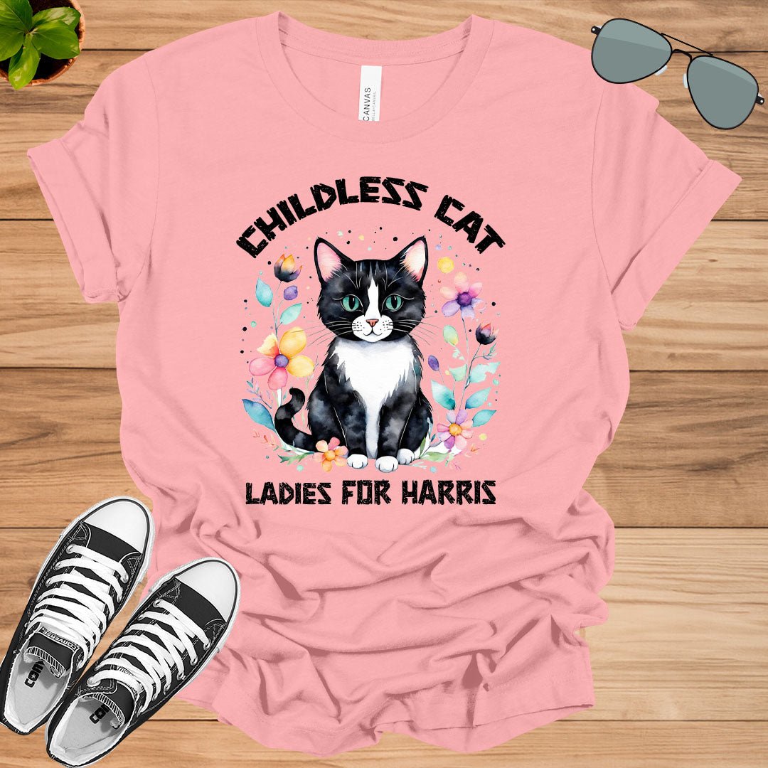 Childless Cat Lady Kamala Shirt Girl Power Unisex t - shirt - tee1spread