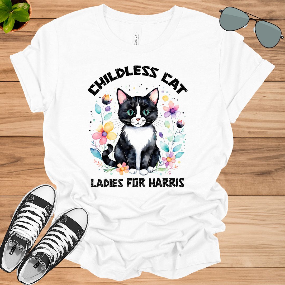 Childless Cat Lady Kamala Shirt Girl Power Unisex t - shirt - tee1spread