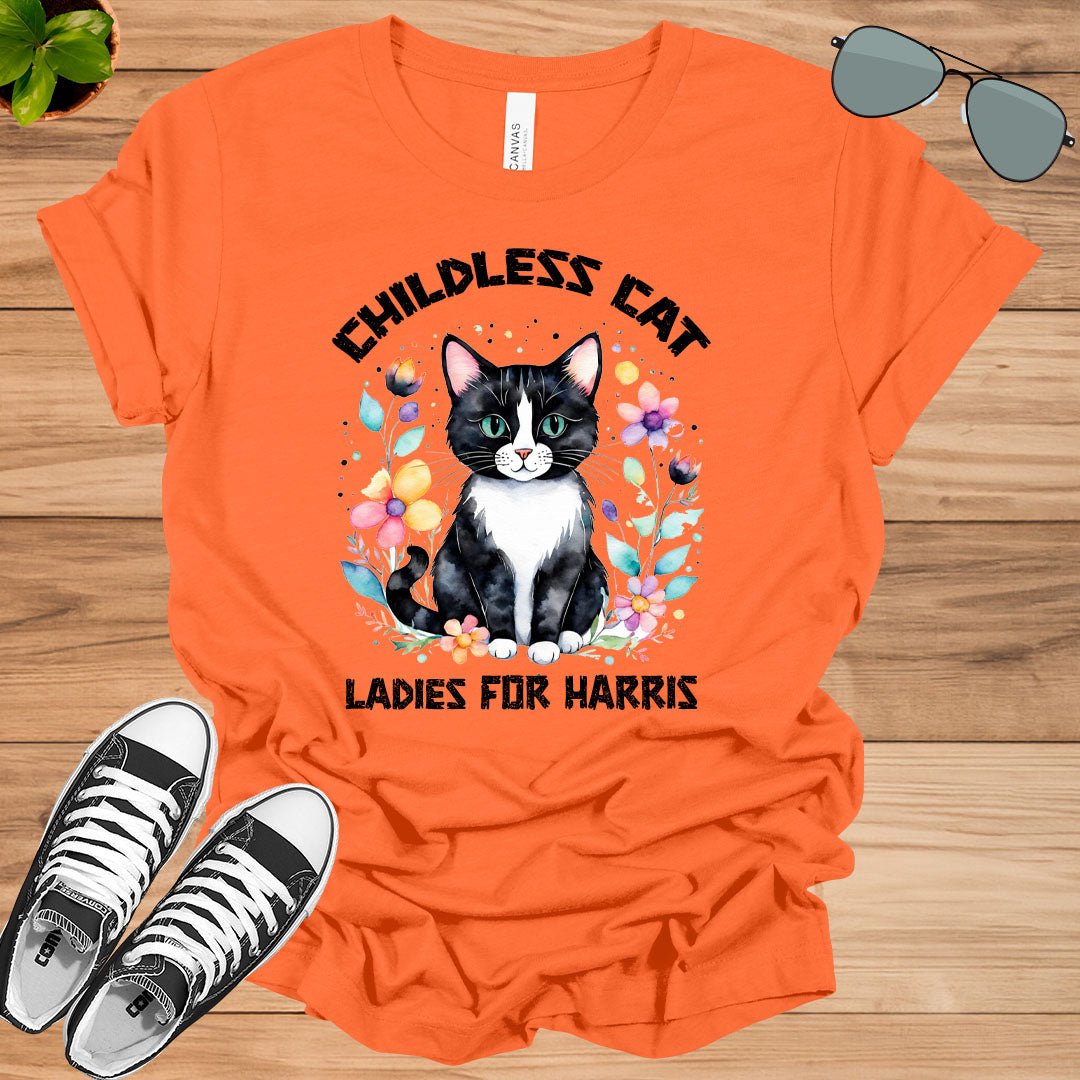 Childless Cat Lady Kamala Shirt Girl Power Unisex t - shirt - tee1spread