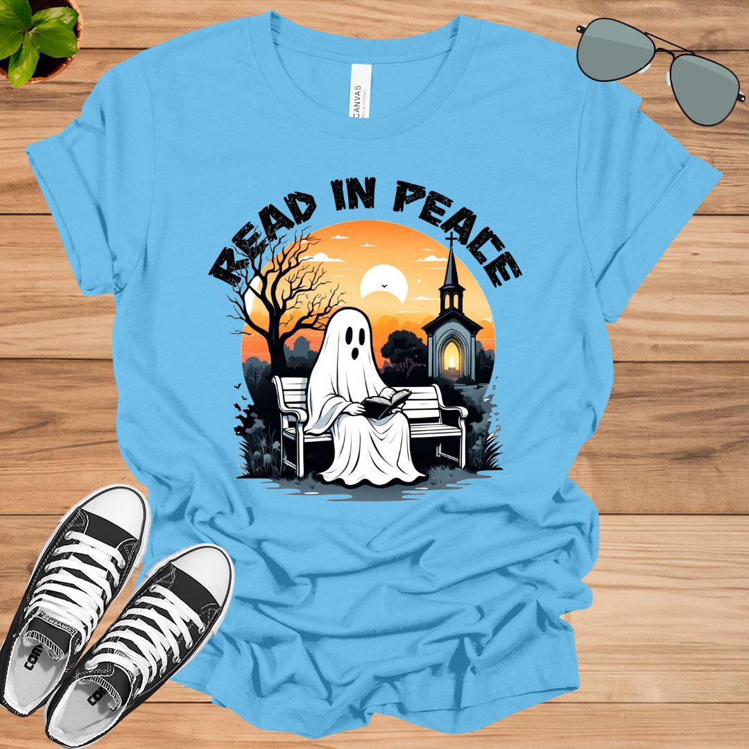 Comfort Colors Halloween Ghost Read In Peace Unisex t-shirt - tee1spread