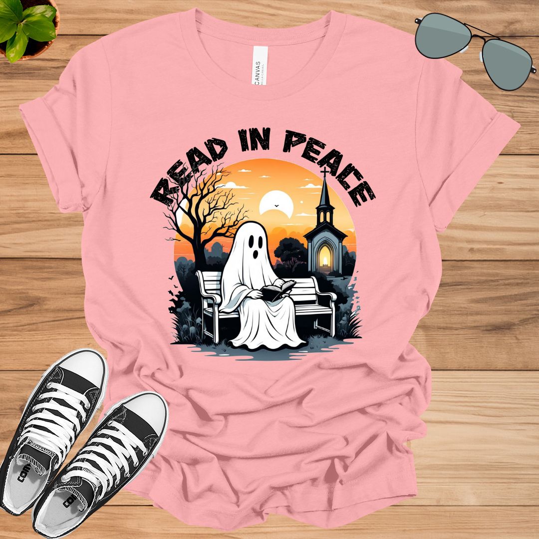 Comfort Colors Halloween Ghost Read In Peace Unisex t-shirt - tee1spread