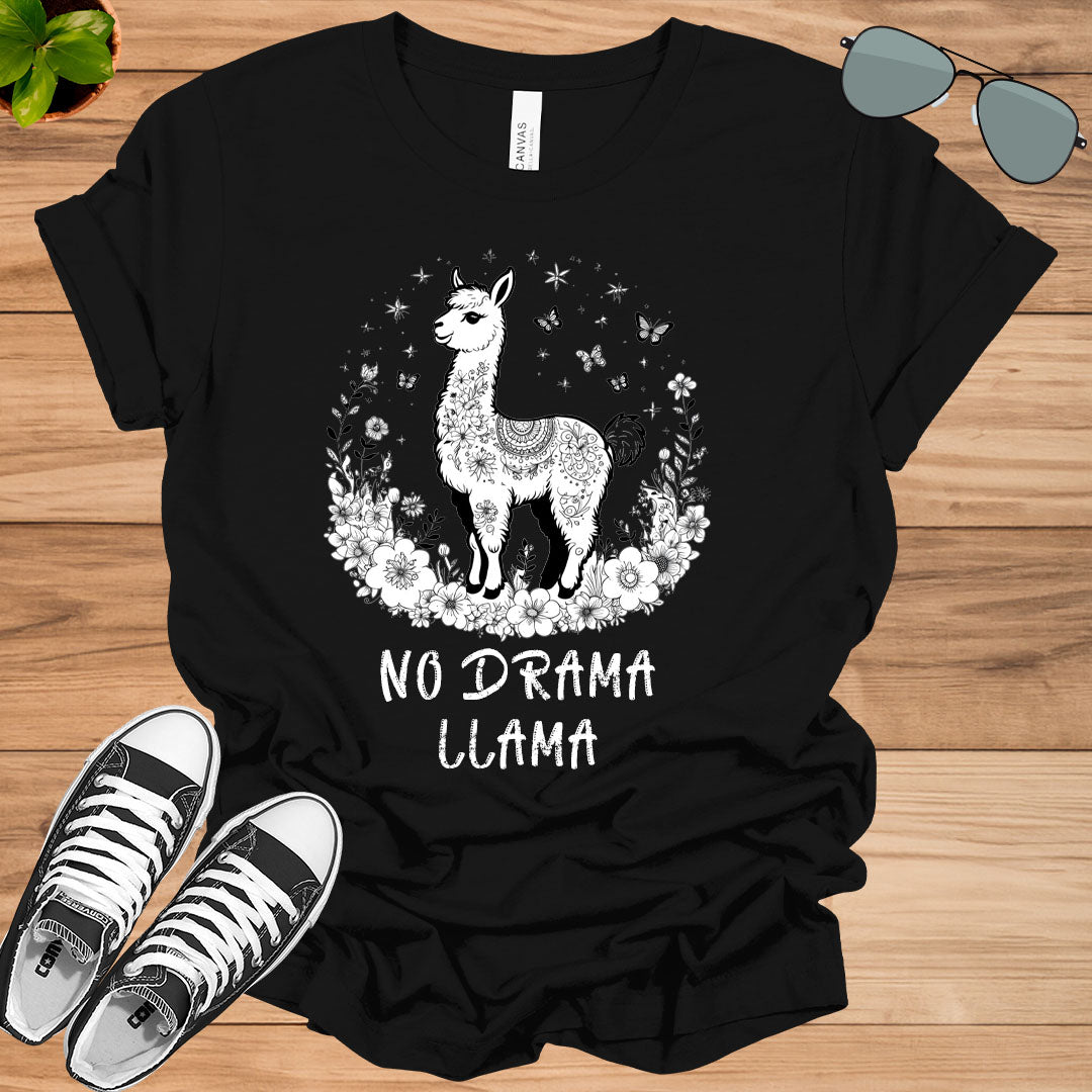 No Drama Llama Alpaca Lover Unisex t-shirt - tee1spread