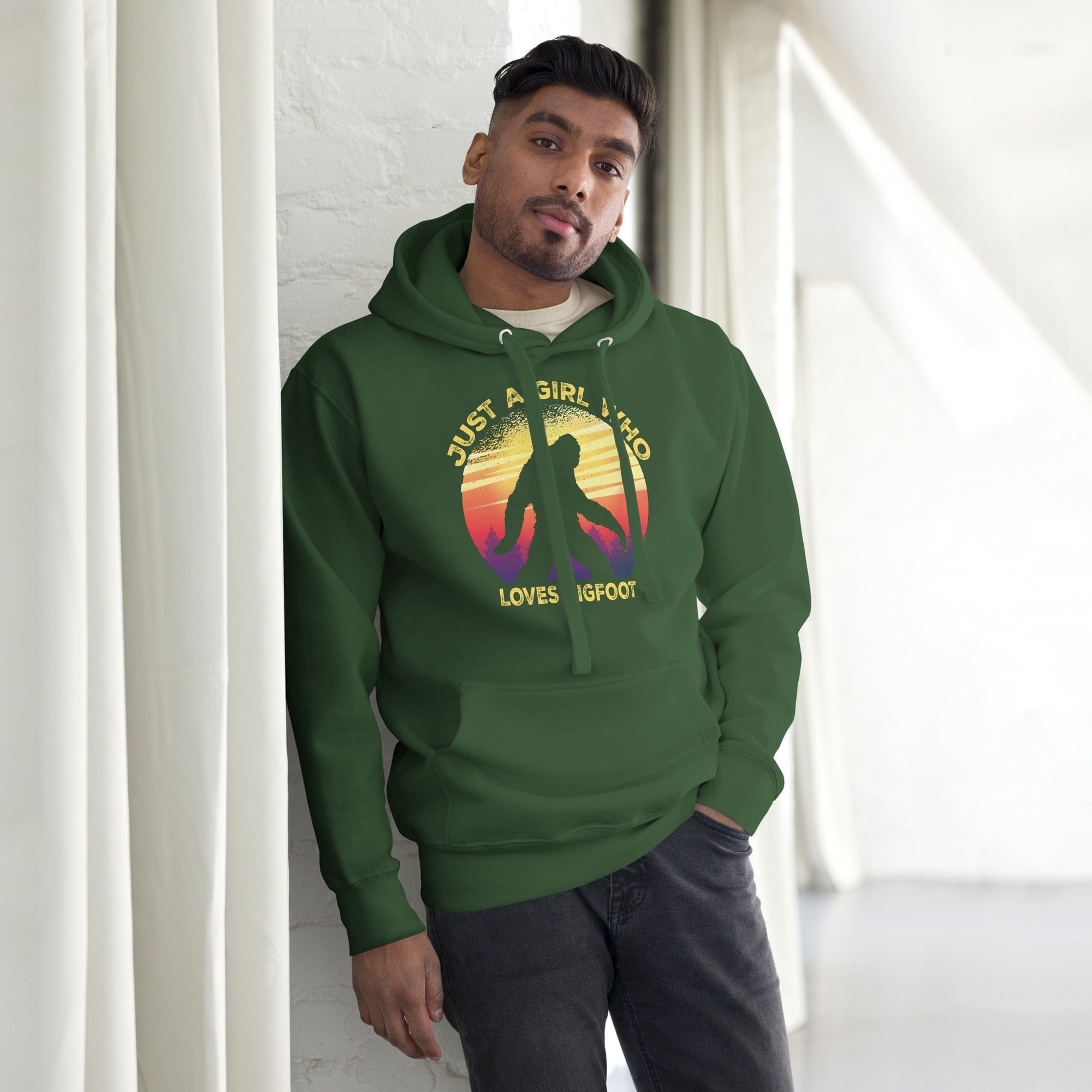 Just a Girl Who Loves Sasquatch - Bigfoot Girl Unisex Hoodie.