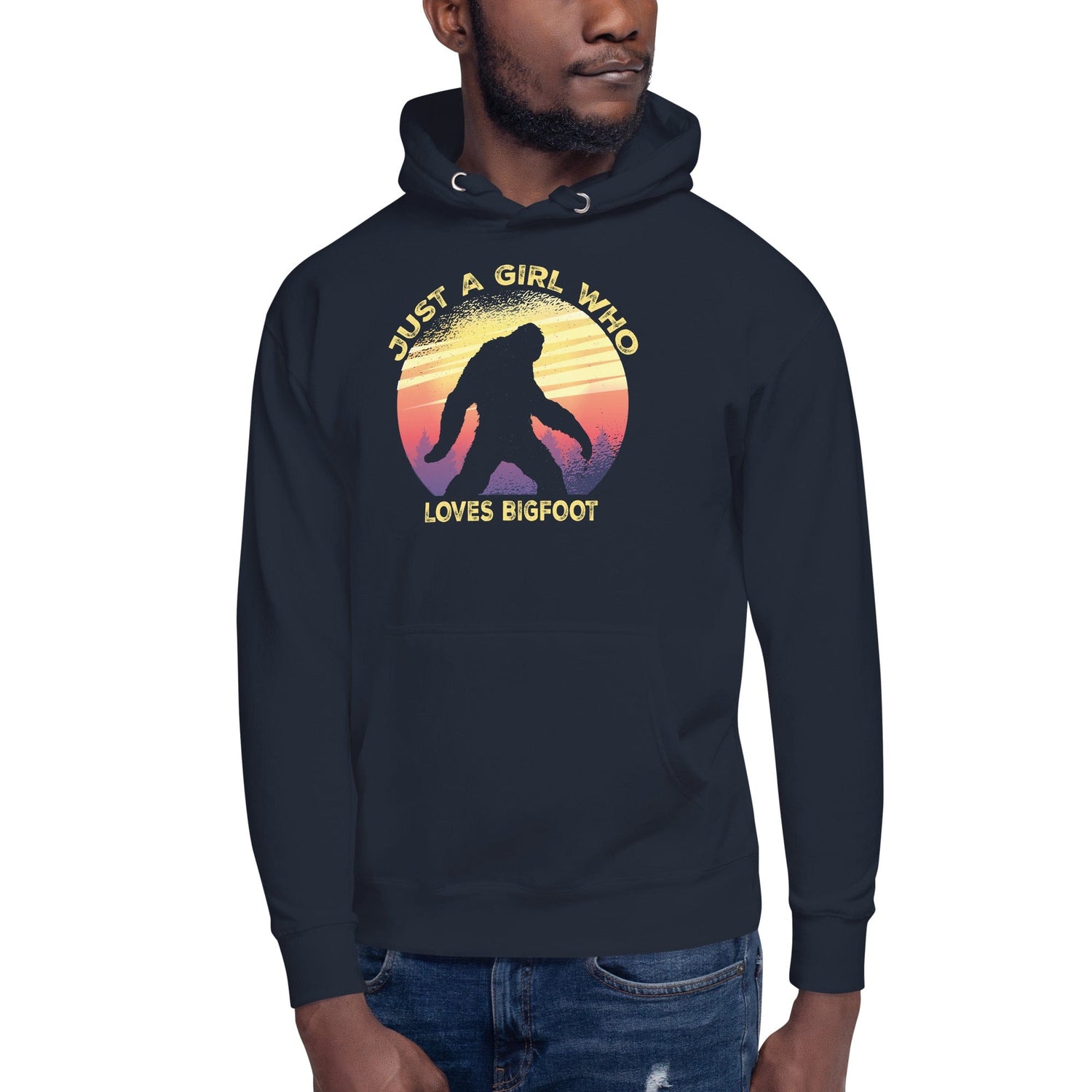 Just a Girl Who Loves Sasquatch - Bigfoot Girl Unisex Hoodie.